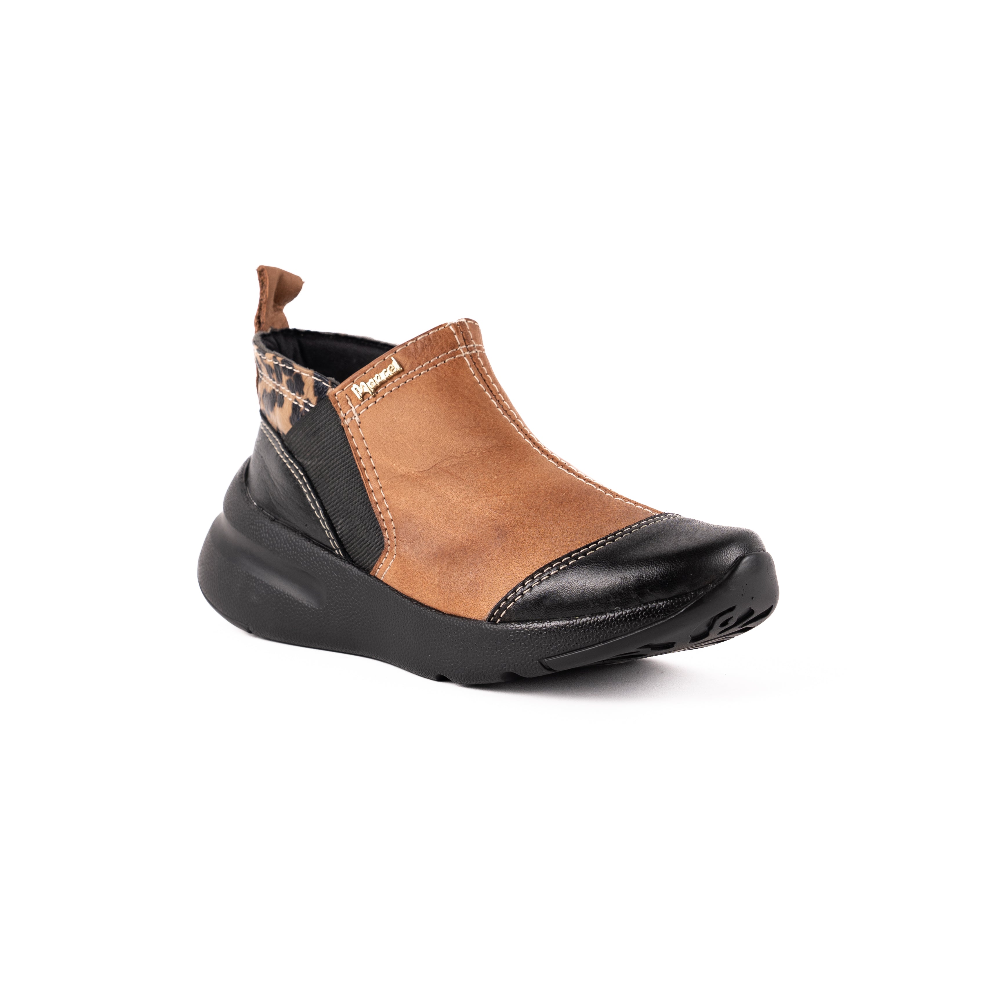 Deportivo Marcel elásticos terracota y negro