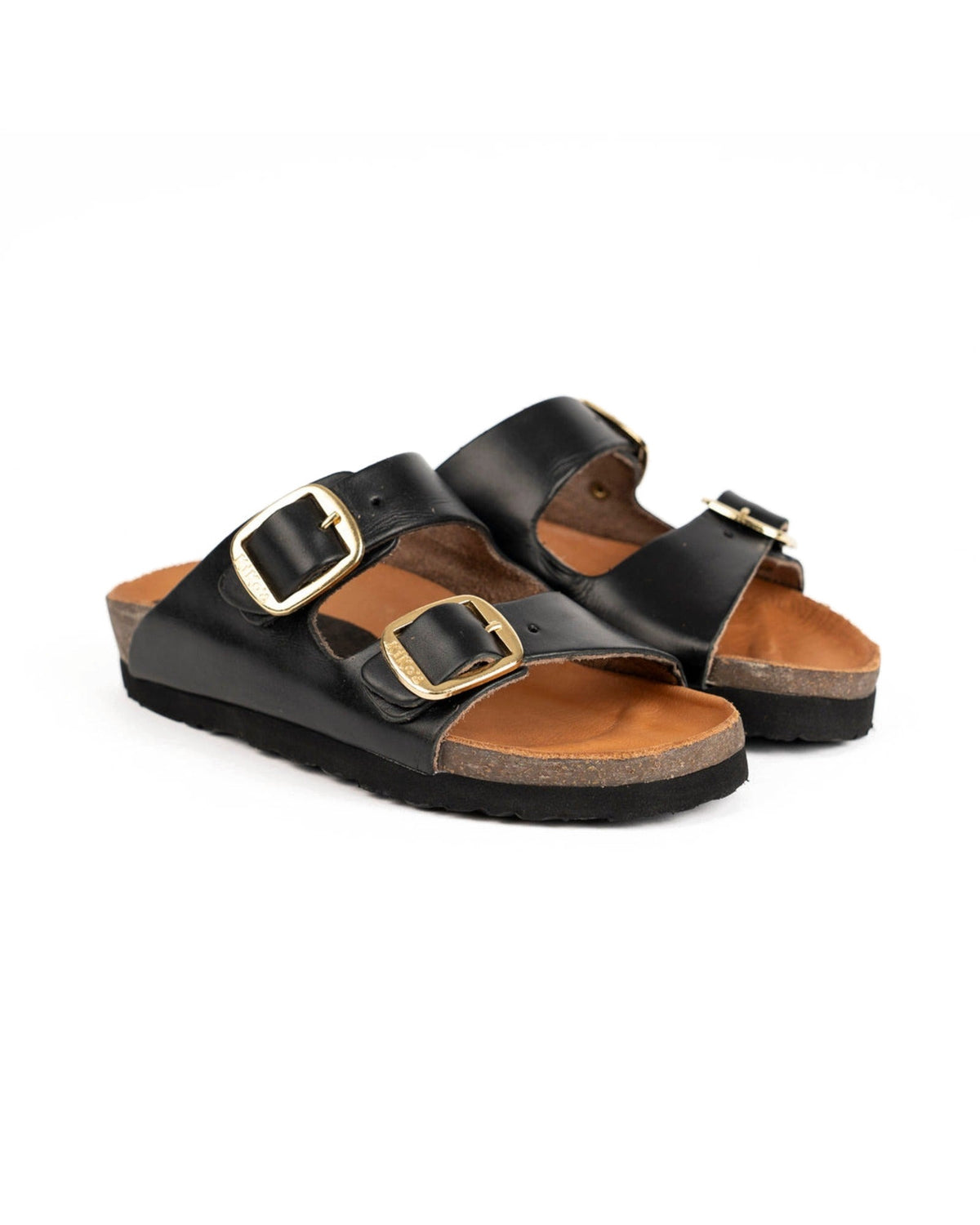Sandalia Clover dos hebillas Negro