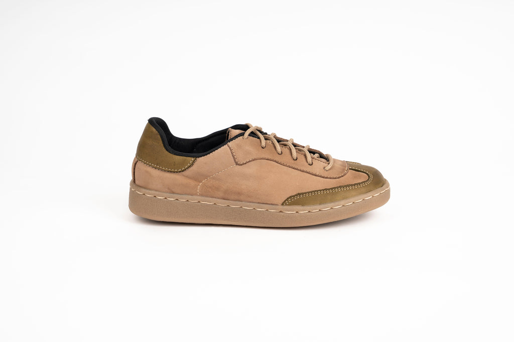 Sneaker Viena Kiko's Shoes Taupe y Verde