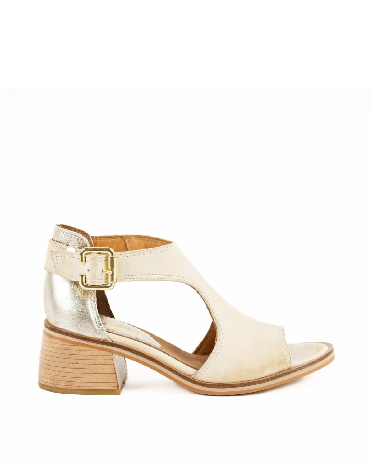 Sandalia Marie Natural y Oro