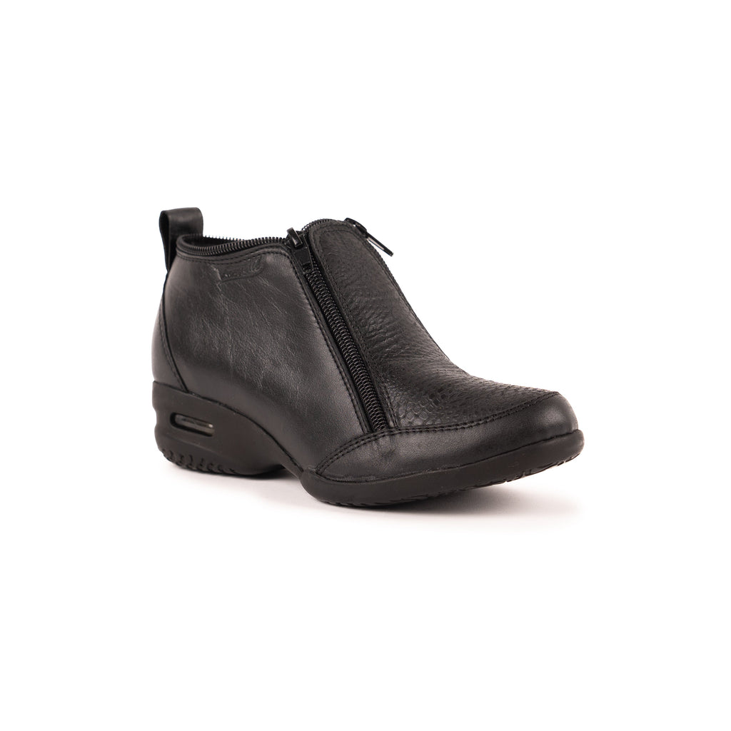 Bota Zipper Dos Cierres con Burbuja Vanzetti Negro