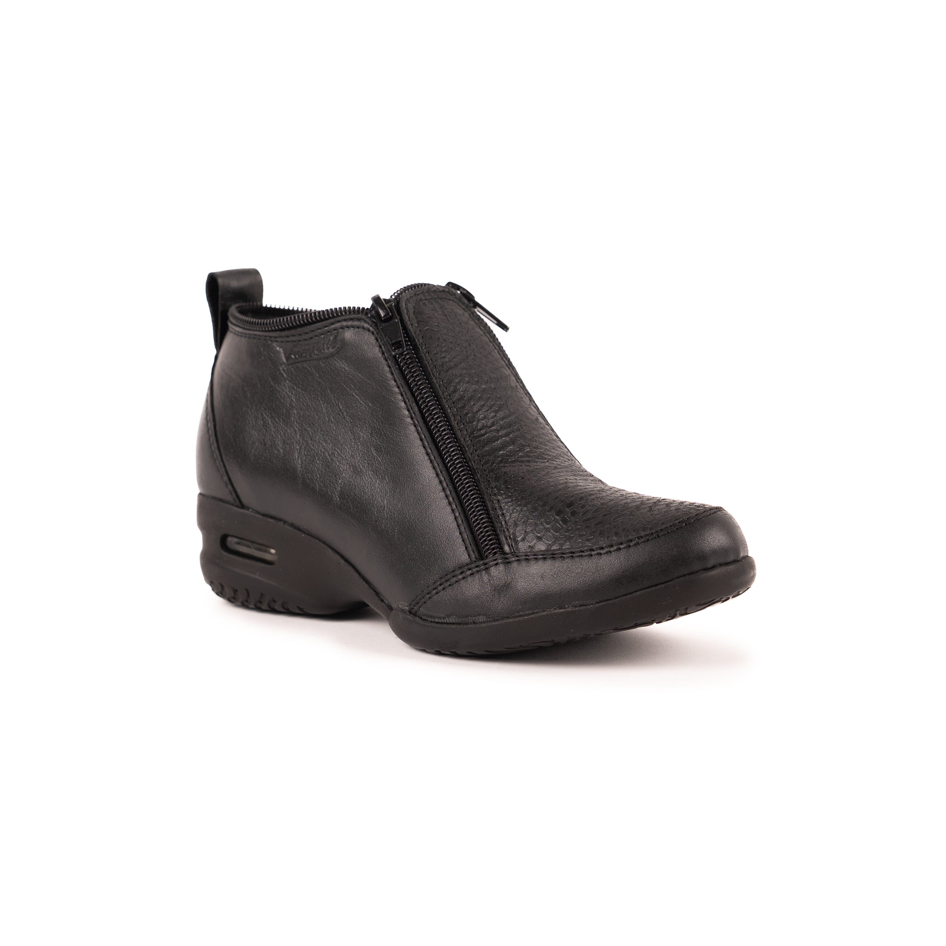 Bota Zipper Dos Cierres con Burbuja Vanzetti Negro