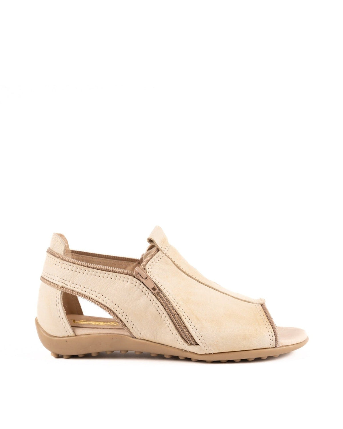 Sandalia Zipper Natural