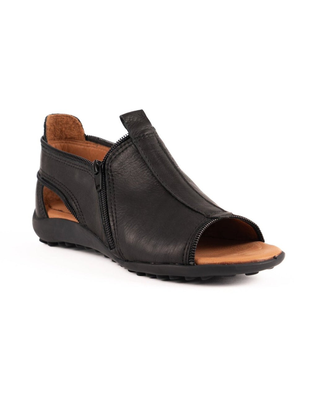 Sandalia Zipper Negro