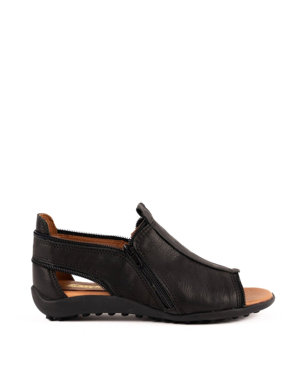 Sandalia Zipper Negro