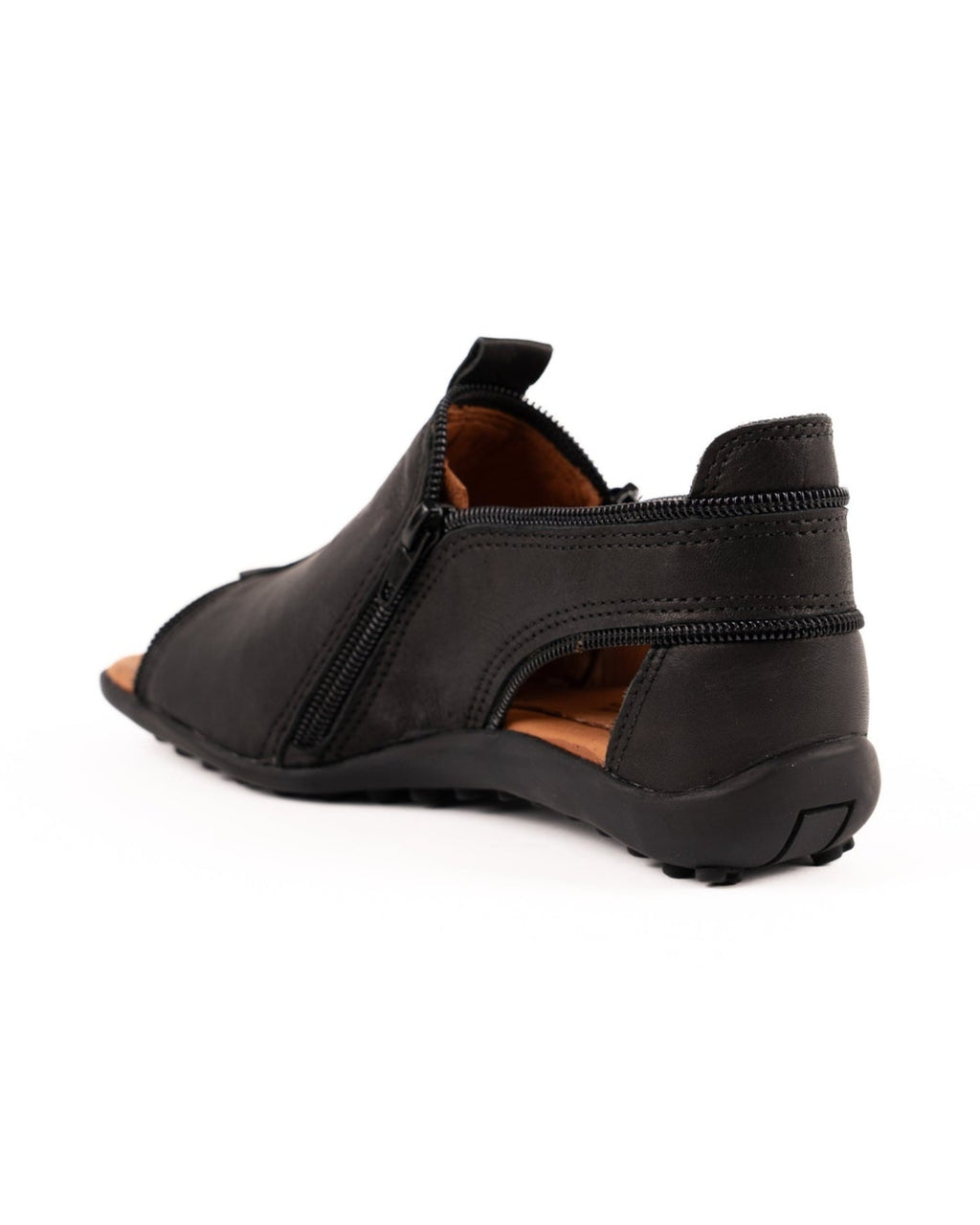 Sandalia Zipper Negro
