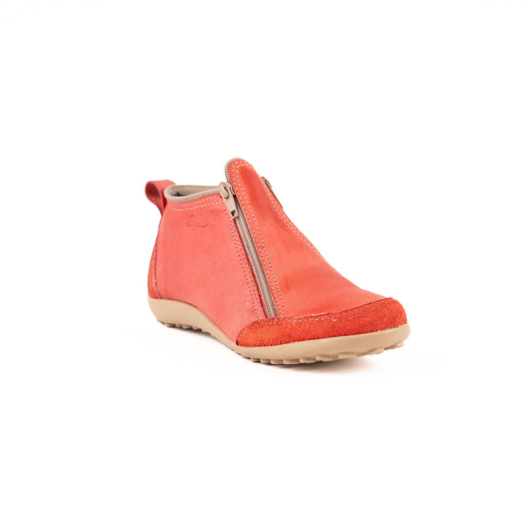 Bota Zipper Dos Cierres Vanzetti Rojo