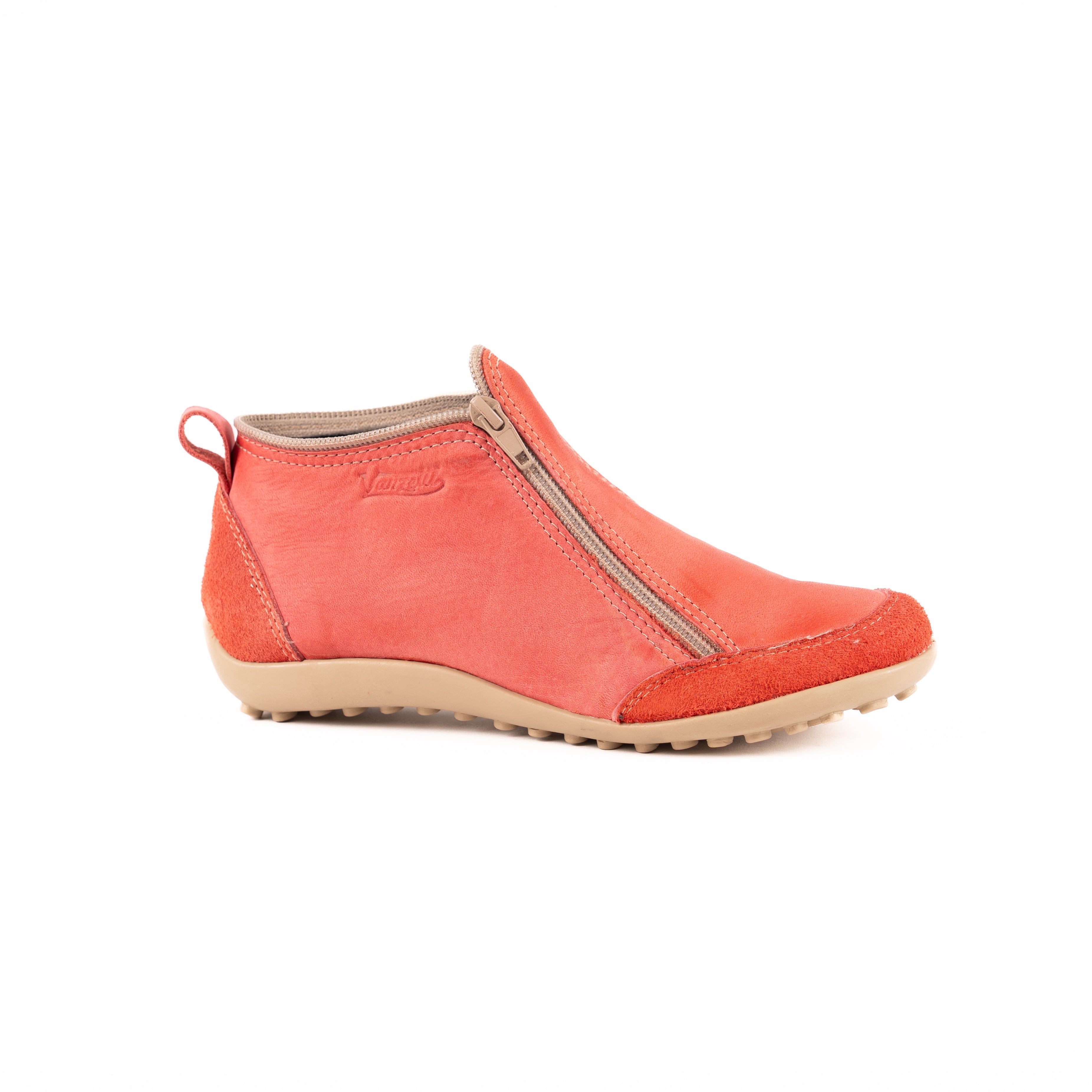 Bota Zipper Dos Cierres Vanzetti Rojo