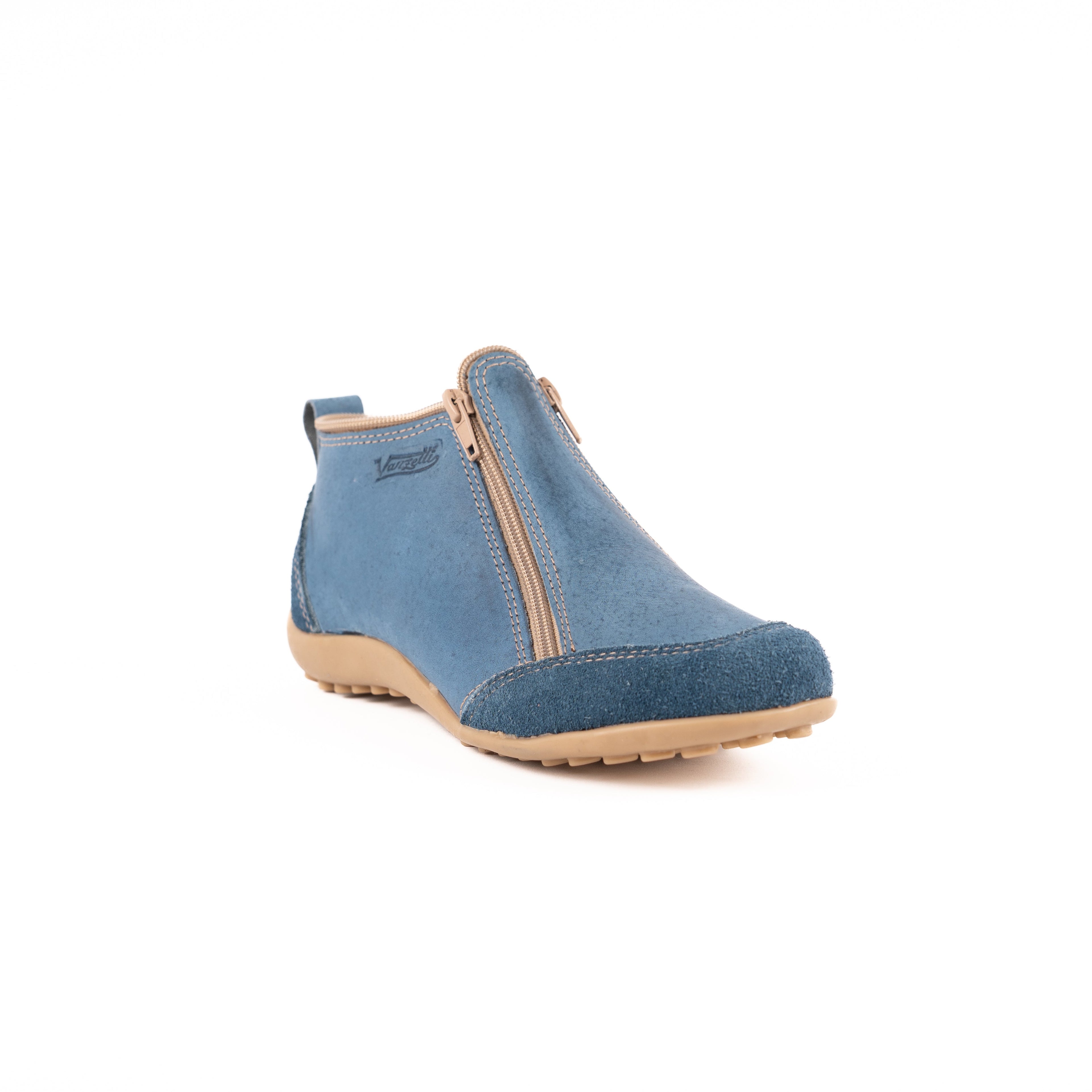 Bota Zipper Dos Cierres Vanzetti Azul