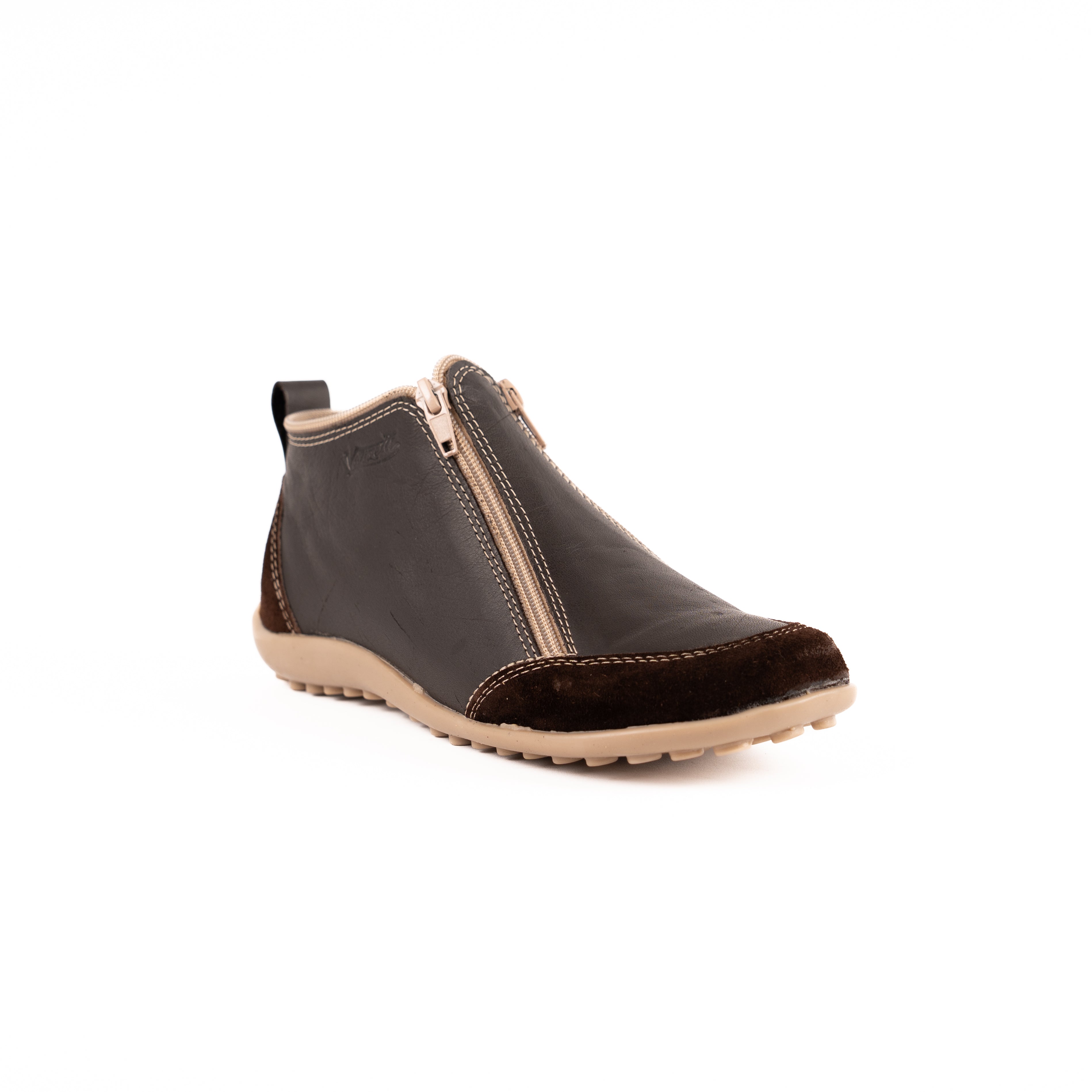 Bota Zipper Dos Cierres Vanzetti Chocolate
