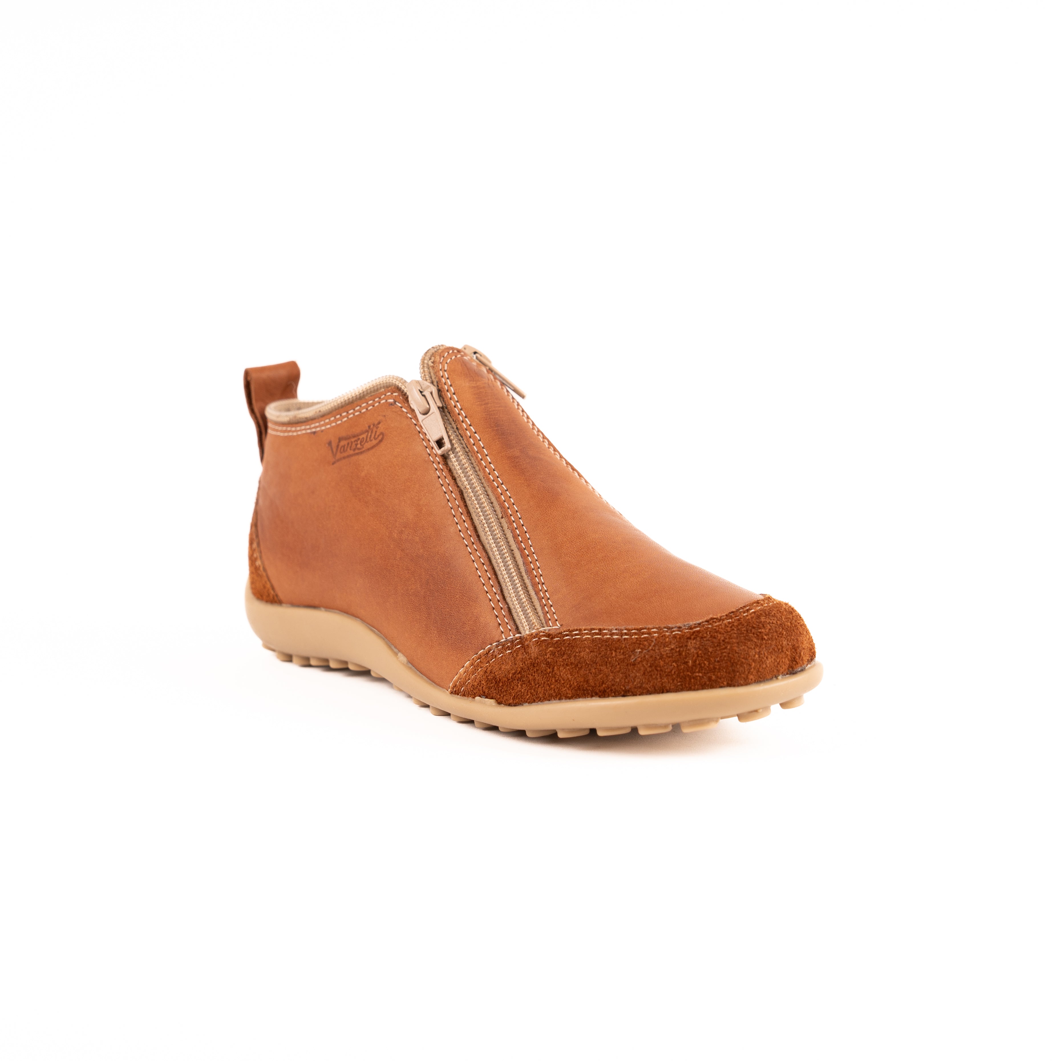 Bota Zipper Dos Cierres Vanzetti Terracota