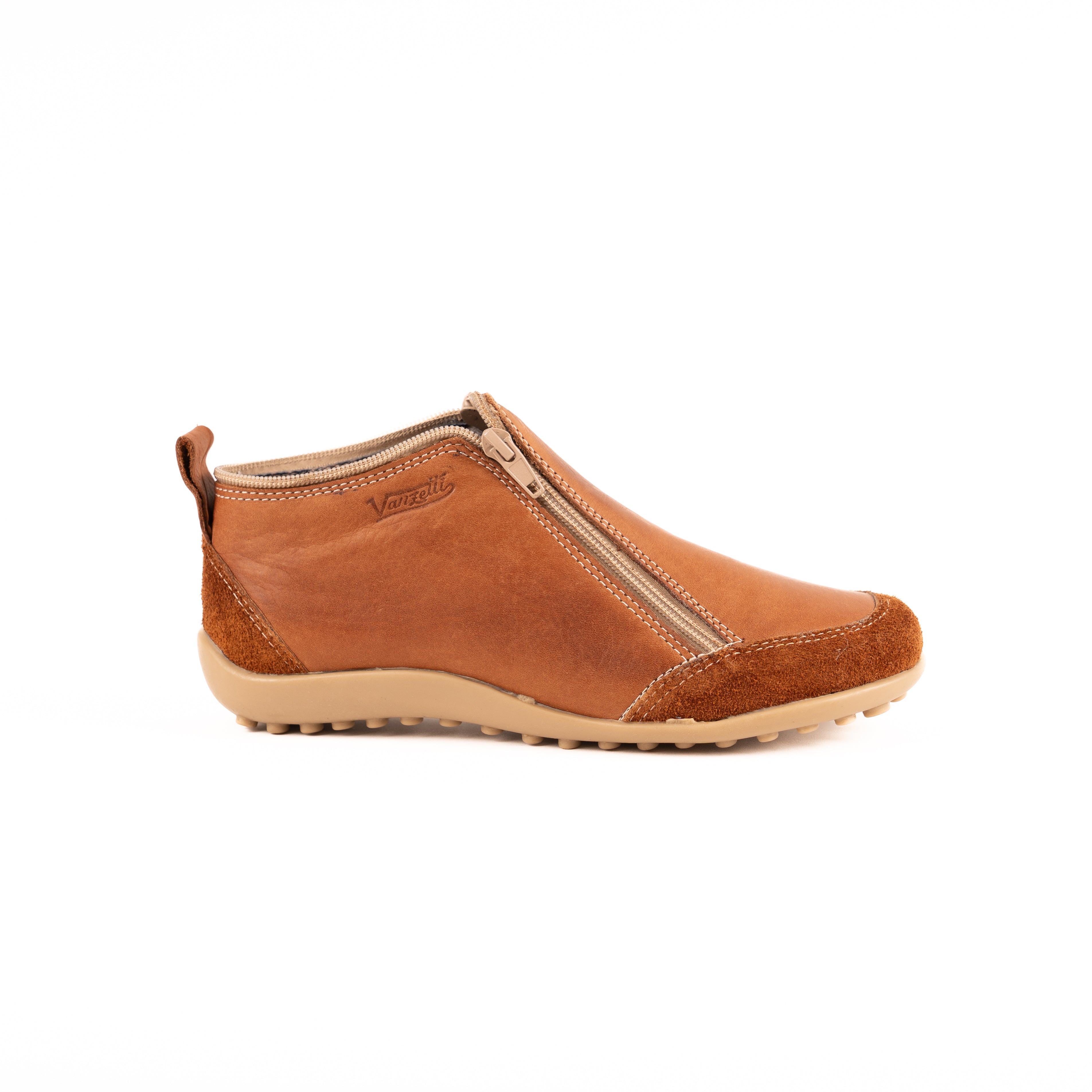 Bota Zipper Dos Cierres Vanzetti Terracota