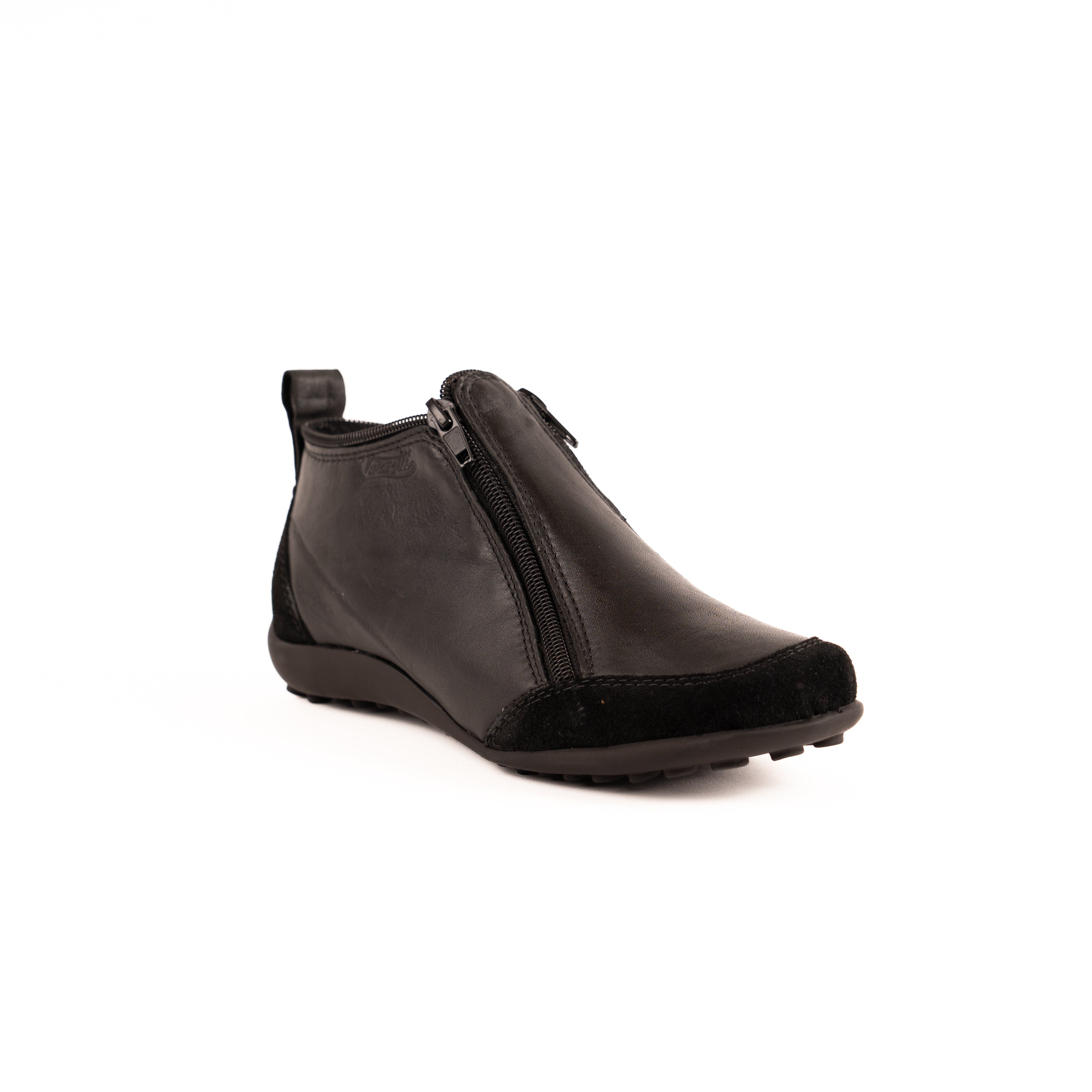 Bota Zipper Dos Cierres Vanzetti Negro