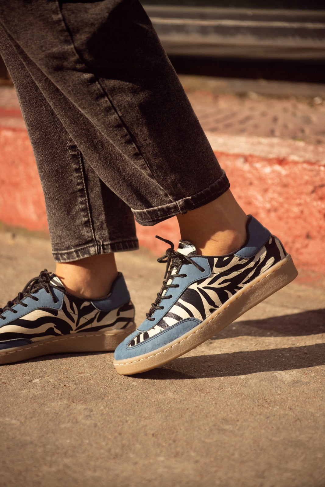 Sneaker Viena Kiko's Shoes Print y Azul