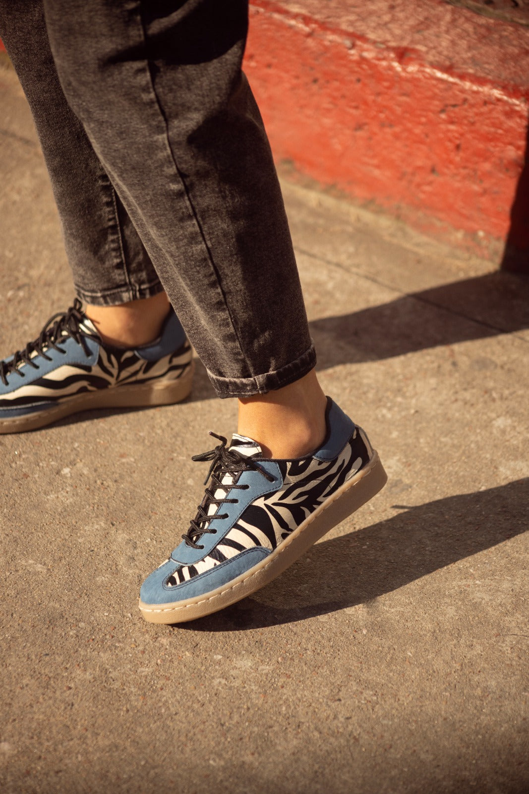 Sneaker Viena Kiko's Shoes Print y Azul