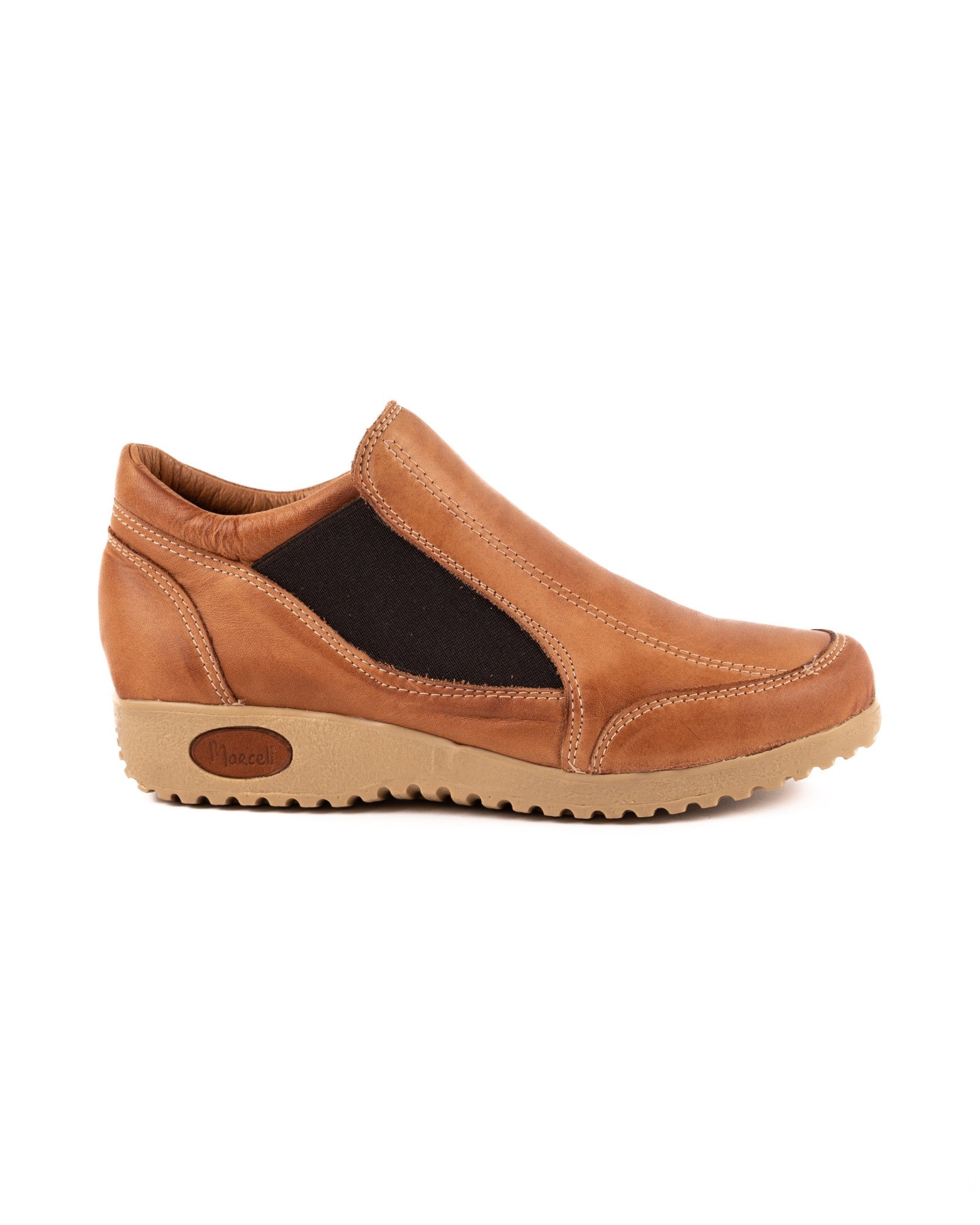 Zapato Bajo Con Elástico Terracota