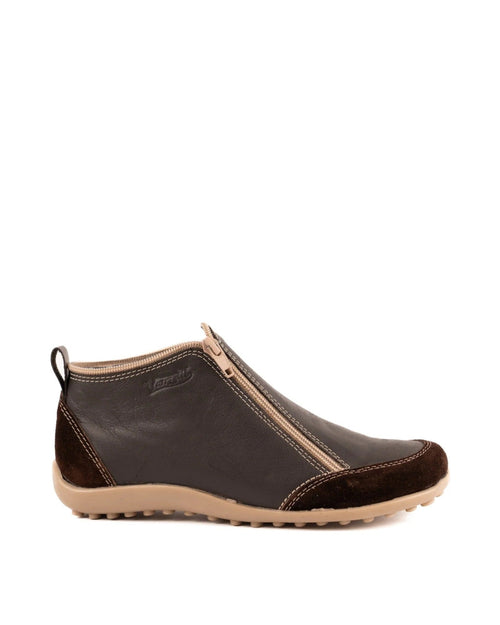 Bota Zipper Dos Cierres Vanzetti, bota — vista de perfil sobre fondo blanco