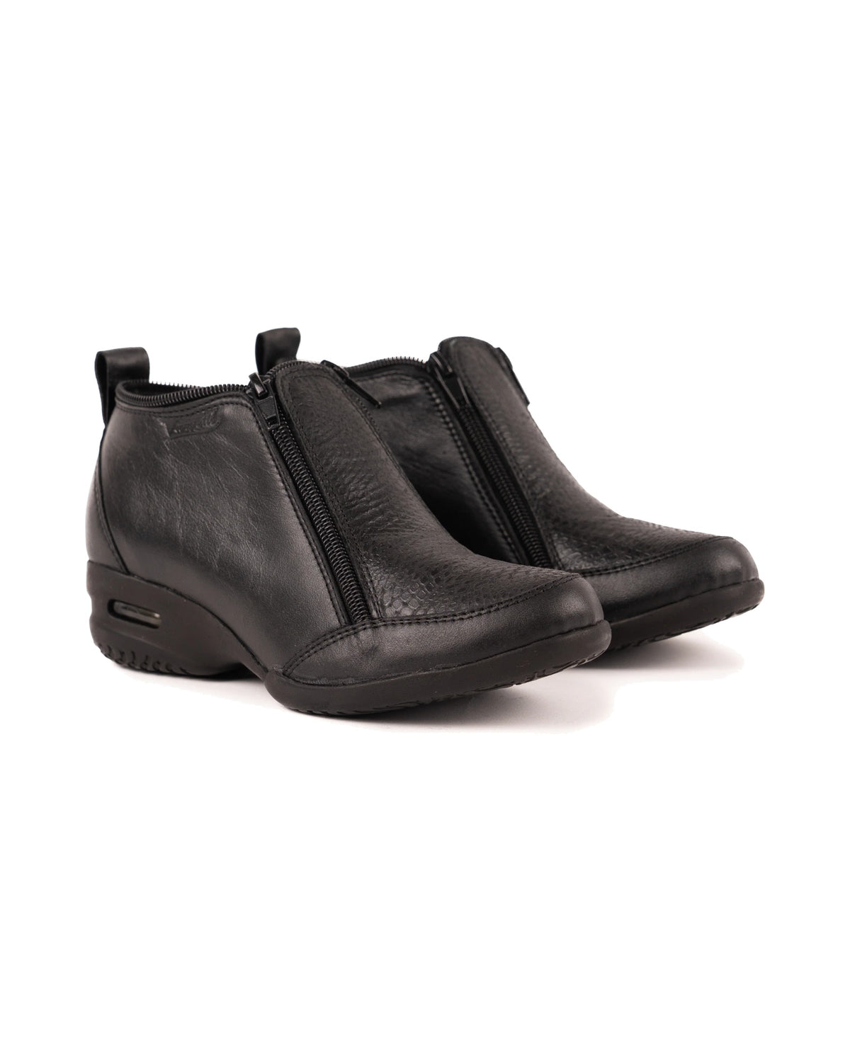 Bota Zipper Dos Cierres con Burbuja Vanzetti Negro - vista 3