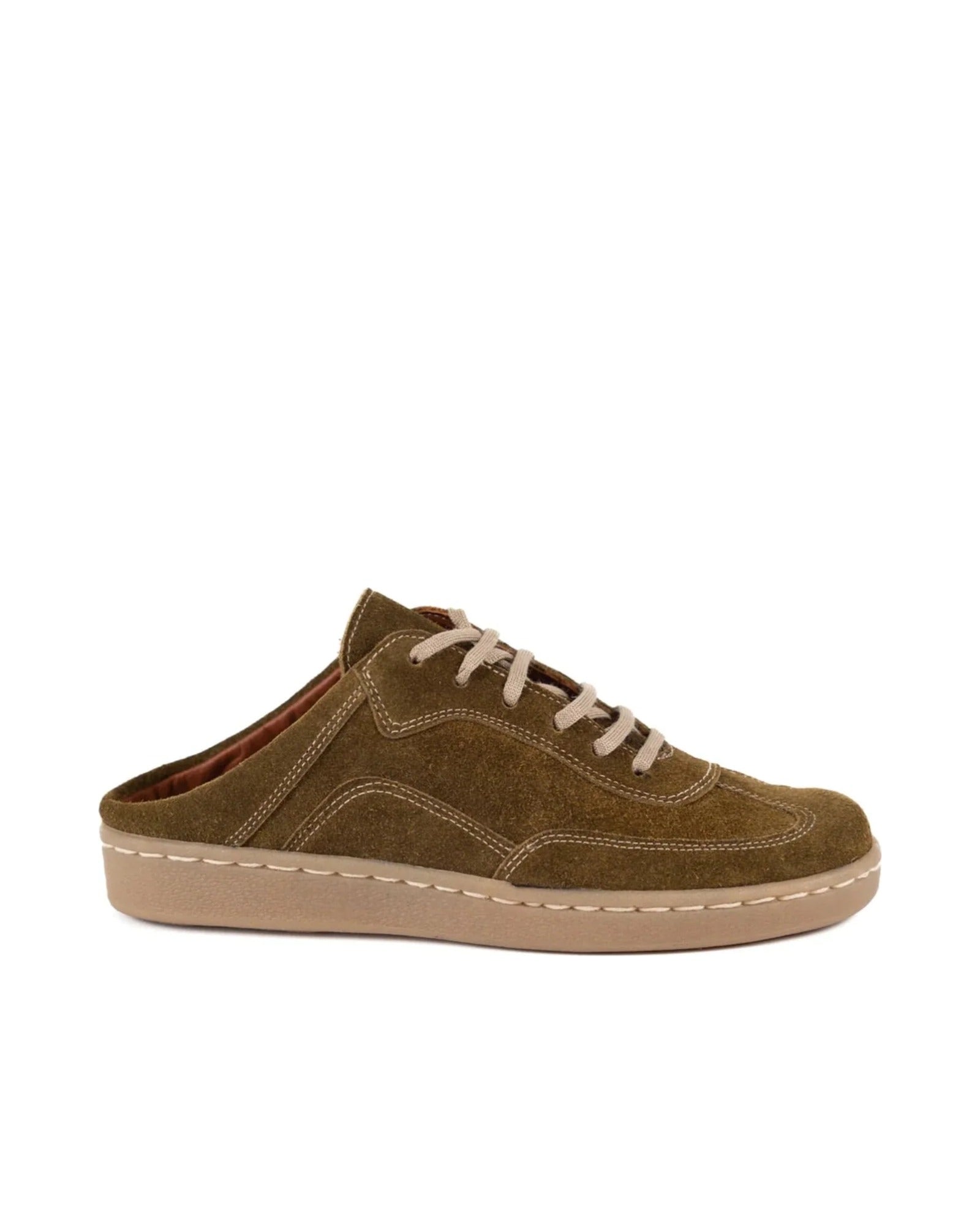Sneaker Sofi Verde Kiko's Shoes, sneaker — vista de perfil sobre fondo blanco