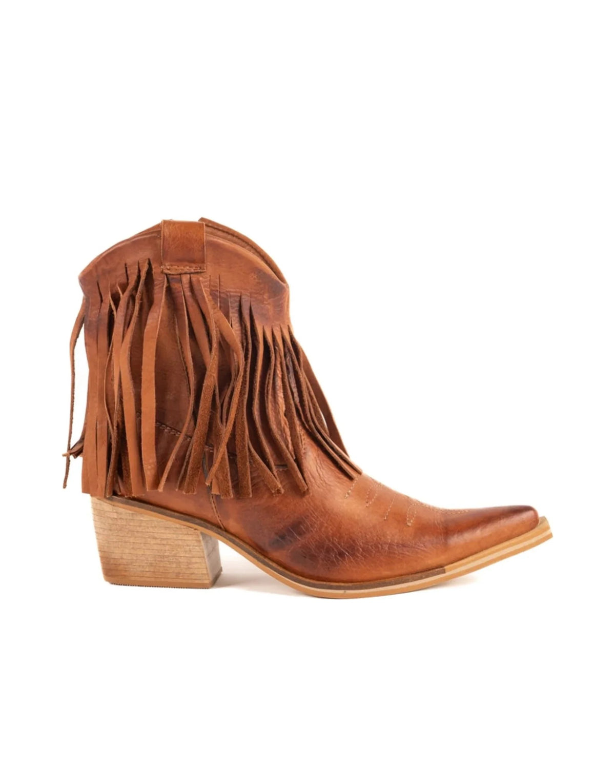 Texana Denver, texana de Patzú Shoes — vista de perfil sobre fondo blanco